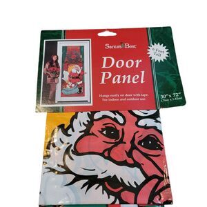 NEW Vintage 1998 Christmas Santa Door Panel Covering